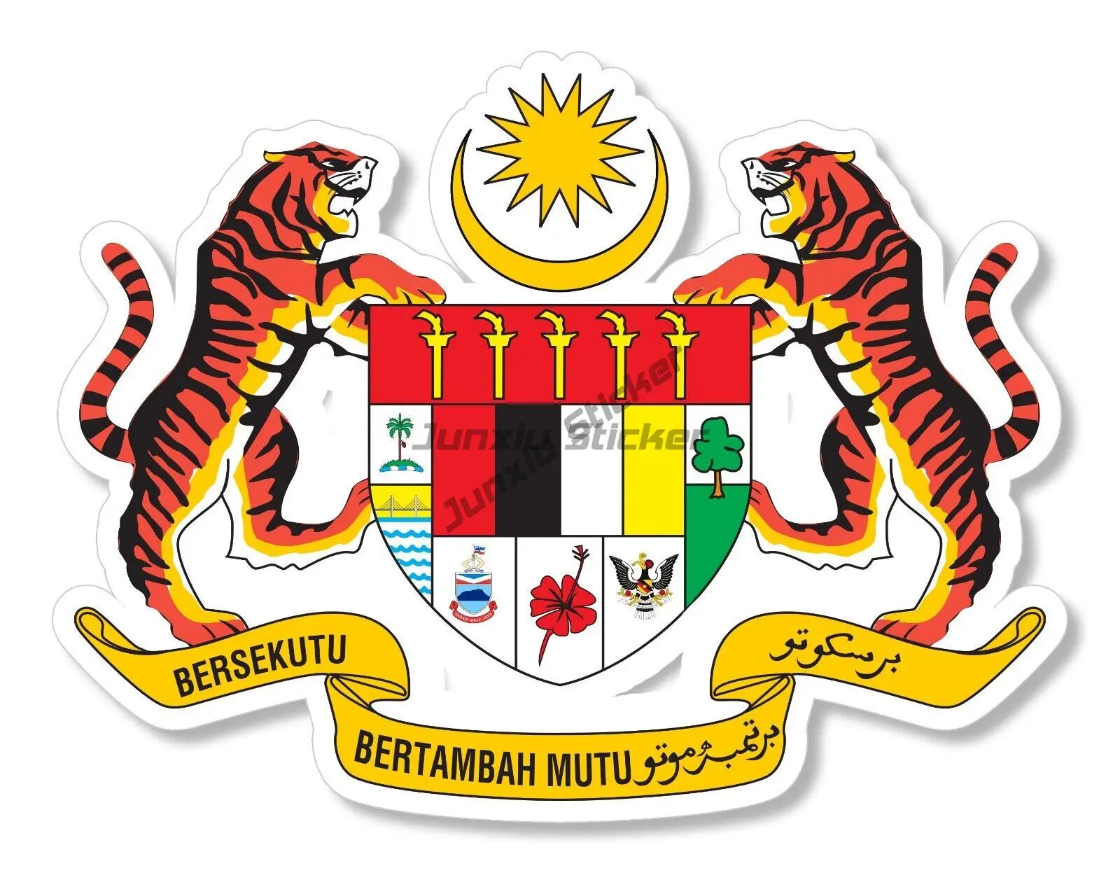 Emblema de la bandera de Malas - Car Accessories Malaysia reseña y precio